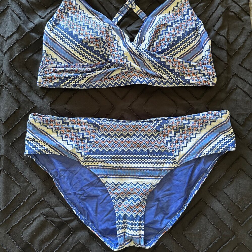 Sea Level Ocean Blue Swimsuit set
